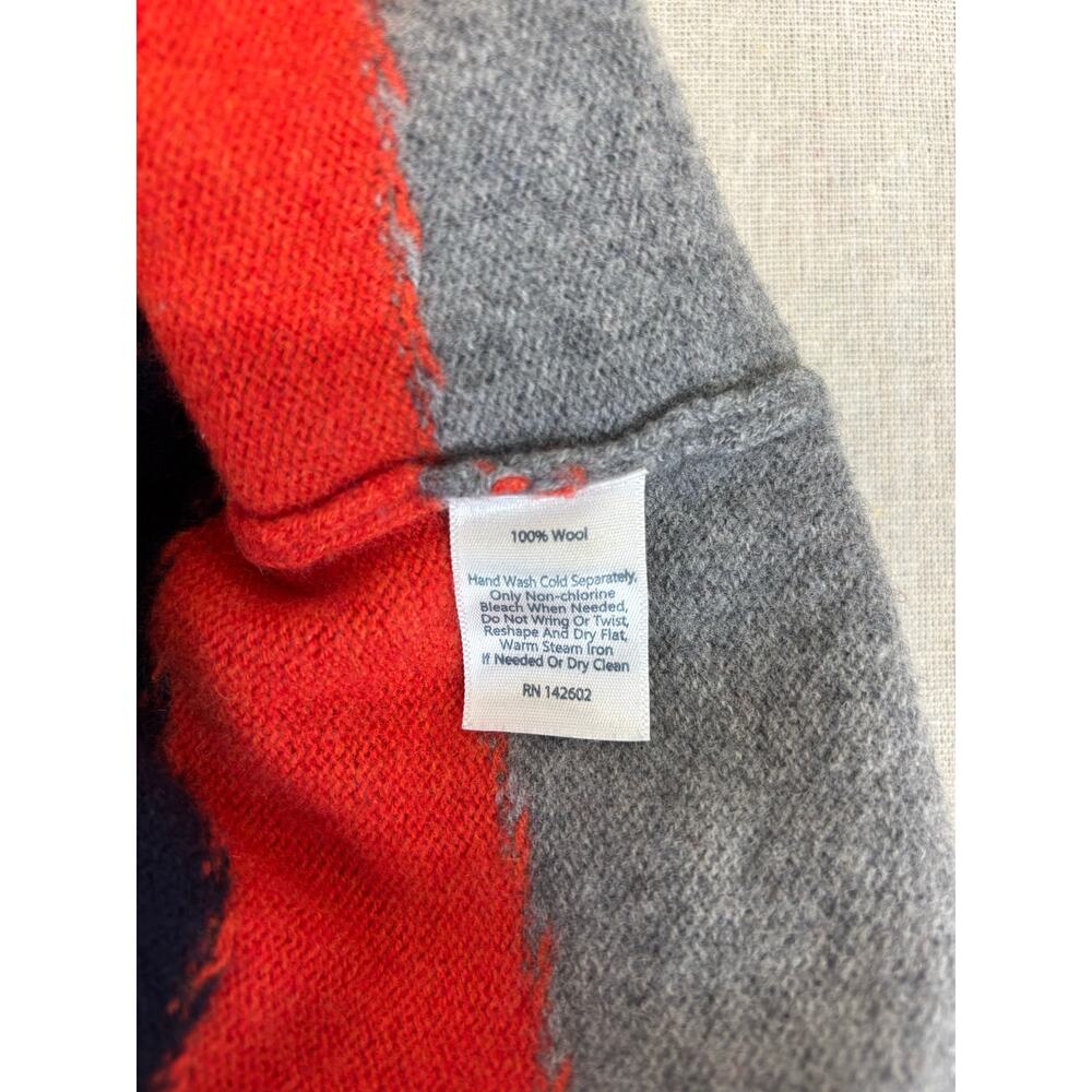 STS Sail to Sable Chevron Stripe long sleeve 100% wool sweater size S - Picture 9 of 9